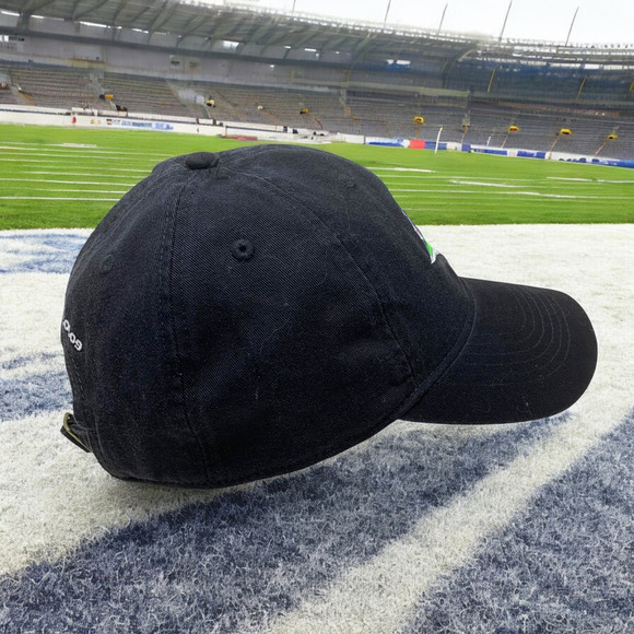 NEW Superbowl 43 XLIII Black Strapback Dad Hat Cap Embroidered Reebok NFL 2009 - Picture 6 of 9